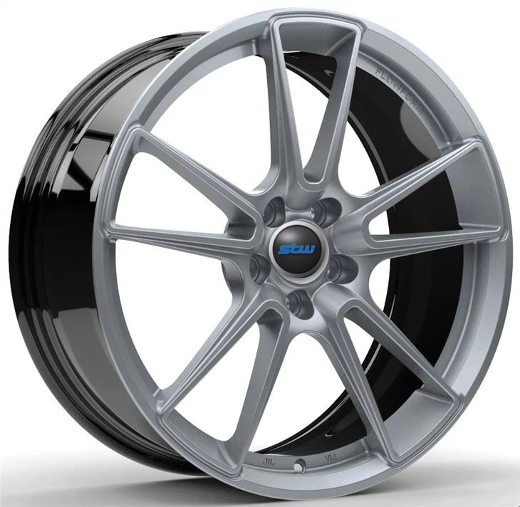 Matte Black Machined Face 21 Inch Customized 2-PC Rims Wheels For Ferrari