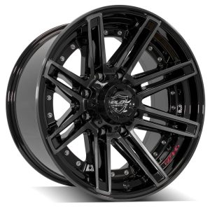 20″ 4PLAY WHEELS 4P08 BRUSHED BLACK FINISH RIMS