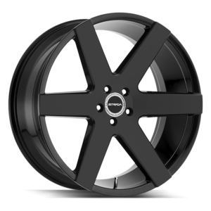 24″ STRADA WHEELS CODA GLOSS BLACK RIMS