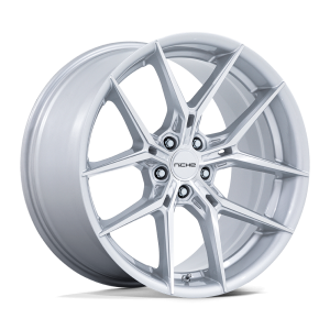 20″ NICHE WHEELS NC279 PRODIGY 5 SILVER WITH MACHINED FACE FINISH RIMS
