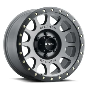 17″ METHOD WHEELS MR305 NV TITANIUM FINISH RIMS