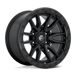 17×9″ FUEL WHEELS D679 REBEL MATTE BLACK FINISH RIMS 6×139 et01 BUY 3 GET 1 FREE PROMO