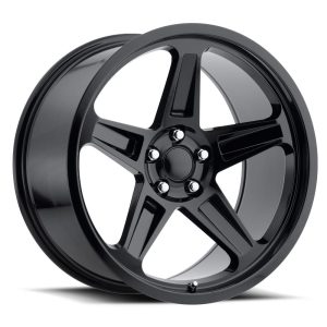 20″ FACTORY REPRODUCTION WHEELS DODGE DEMON REPLICA FR73 GLOSS BLACK FINISH RIMS