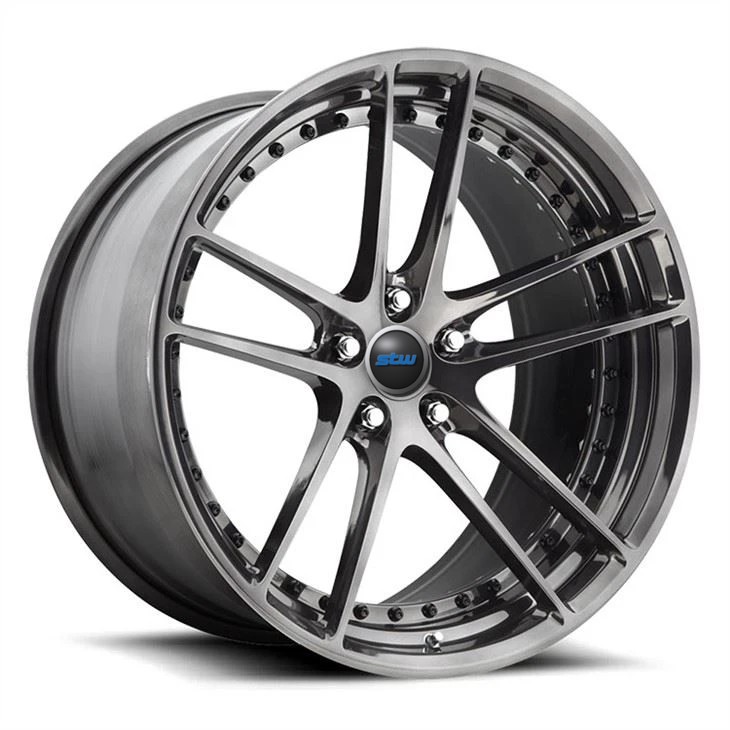 Staggered 20 and 21 Custom 2-Piece Forged Rims/ Sports Car Rims 5x114.3 ,Made Of 6061 T 6 Aluminum Alloy, For Ferrari 488 GTB 2018