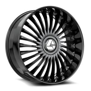 24″ AZARA WHEELS AZX-103 GLOSS BLACK FINISH RIMS