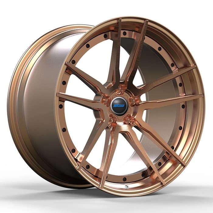 Custom 20 X 9 20 X 12 2-Piece Brush Bronze Forged Alloy Wheels For Infiniti G37