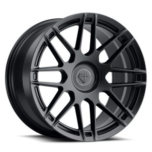 20″ BLAQUE DIAMOND WHEELS BD-F12 SATIN BLACK FINISH FLOW FORGED RIMS