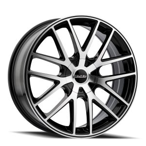 18″ TOUREN WHEELS TR60 | 3260 BLACK MACHINED FACE FINISH RIMS