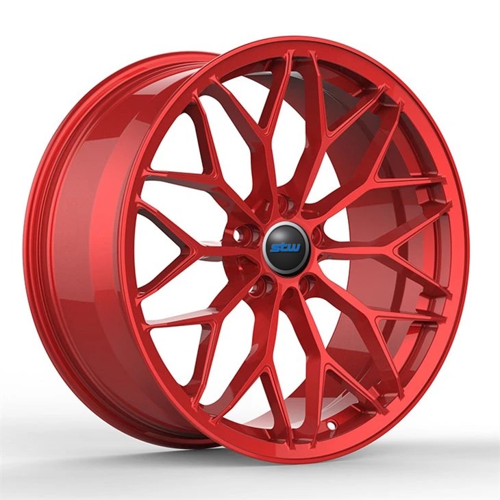 Volkswagen Golf GTI Mk8 (CD1)19x8.5 Gloss Red Machined Face Custom Forged 2-PC Rims