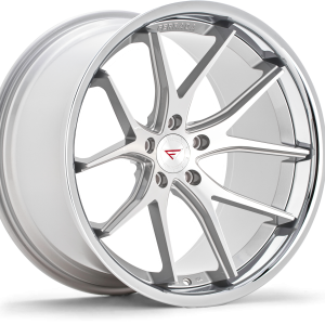 20″ FERRADA WHEELS FR2 SILVER MACHINED CHROME LIP FINISH RIMS