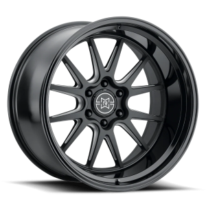 22″ METHOD WHEELS MR802 DOUBLE BLACK MILLED FINISH RIMS
