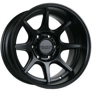 17″ FALCON OFF-ROAD WHEELS T8 SEEKER MATTE BLACK FINISH RIMS