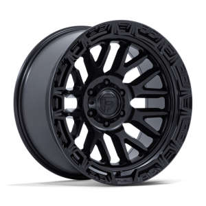 17″ FUEL WHEELS FC890 RAIL MATTE BLACK WITH GLOSS BLACK LIP OFF-ROAD RIMS