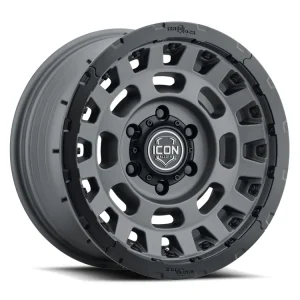 17″ ICON ALLOYS WHEELS HAMMER PRO CHARCOAL OFF-ROAD RIMS