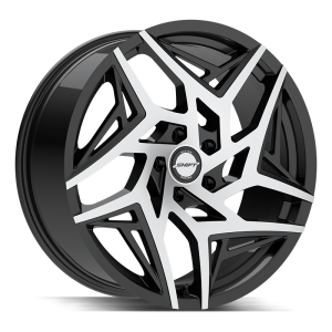 18″ SHIFT WHEELS VALVE GLOSS BLACK MACHINED RIMS