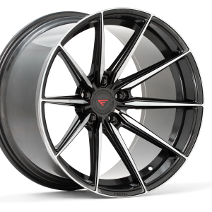 22″ FERRADA WHEELS F8-FR10 GRAPHITE MACHINED FINISH FLOW FORMED RIMS
