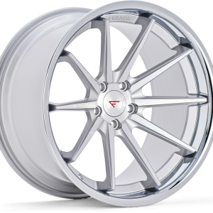 22″ FERRADA WHEELS FR4 SILVER MACHINED CHROME LIP FINISH RIMS