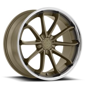 22″ BLAQUE DIAMOND WHEELS BD-23 ANTIQUE MATTE BRONZE CHROME LIP FINISH RIMS