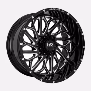 22″ HARDROCK WHEELS H506 XPLOSIVE XPOSED GLOSS BLACK OFF-ROAD RIMS