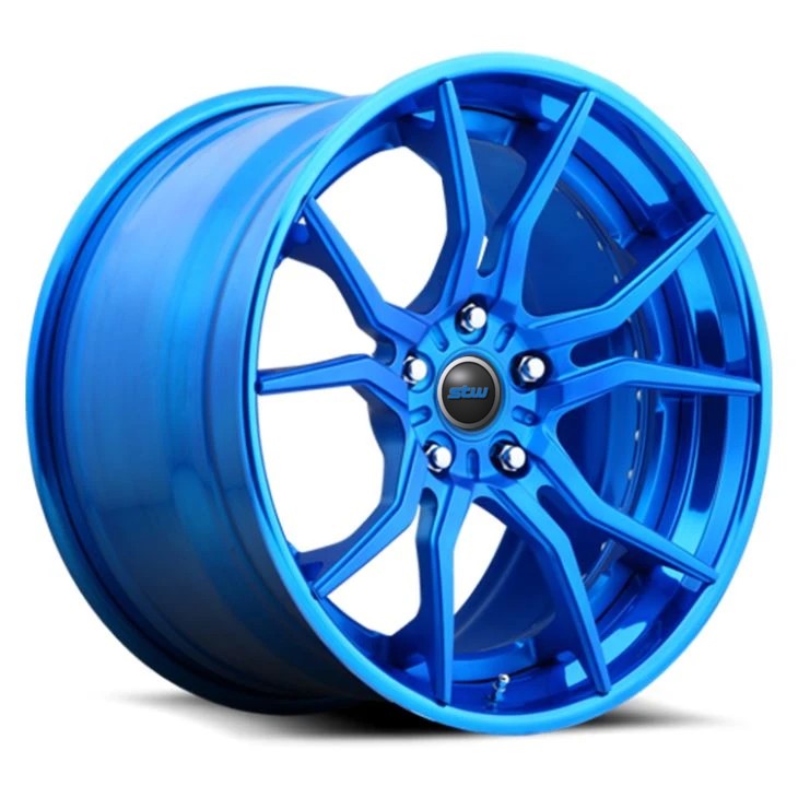 21inch 2-PC Blue Forged Alloy Rims For Lexus Mustang Maserati Ferrari Audi Lamborghini
