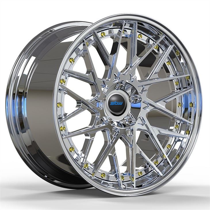 6061-T6 Polish 2-PC Forged Alloy Rims Fit For Mercedes E63S Staggered 21 And 22 Inches 5x112