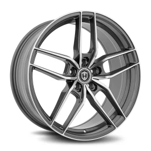 18″ CURVA CONCEPTS WHEELS CFF25 GUNMETAL FORGED FINISH RIMS