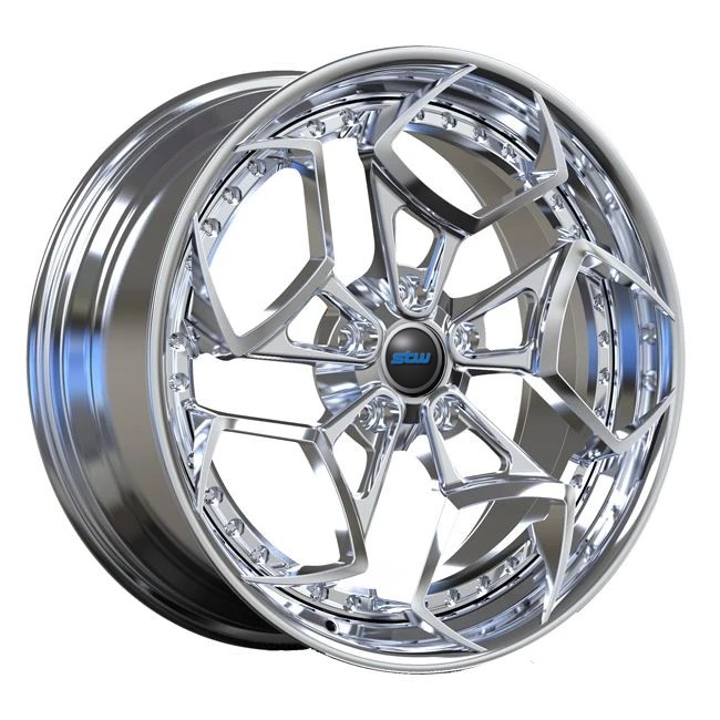 Forged 2 PC Wheels 19inch Polished Disc Lip For Luxury Mercedes Benz A35 Car Rims