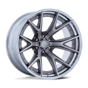 17″ FUEL WHEELS FC402 CATALYST PLATINUM WITH CHROME LIP OFF-ROAD FUSION FORGED RIMS