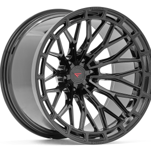 22″ FERRADA WHEELS F8-FR12 OBSIDIAN BLACK FINISH FLOW FORMED RIMS