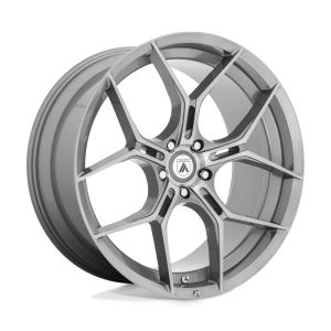 24″ ASANTI BLACK LABEL WHEELS MONARCH TITANIUM BRUSHED FINISH RIMS