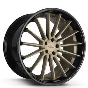 22″ AZAD WHEELS AZ24 BRONZE WITH BLACK LIP FINISH RIMS