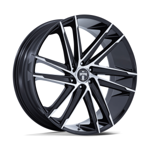 26″ DUB WHEELS BLAZE DC275 GLOSS BLACK FINISH MACHINED FACE RIMS