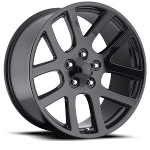 20″ FACTORY REPRODUCTION RAM TRUCK SRT10 WHEELS FR 60 GLOSS BLACK FINISH RIMS
