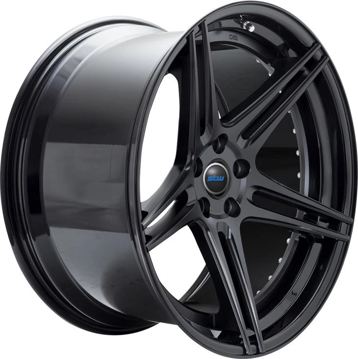 22x12J Silver 3-PC Forged Wheels For Ferrari 488