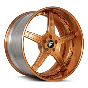 20″ FORGIATO WHEELS AGGIO-B COPPER OVER CHROME FORGED FINISH RIMS
