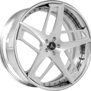 22″ ARTIS FORGED WHEELS BAVARIA W/ ZLT FORGING SILVER FACE CHROME LIP FINISH RIMS
