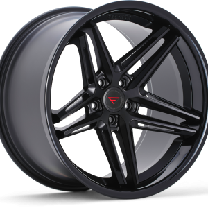 19″ FERRADA WHEELS CM1 MATTE BLACK GLOSS BLACK LIP FINISH RIMS