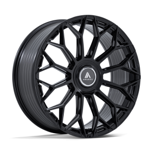 24″ ASANTI BLACK LABEL WHEELS ENVOY GLOSS BLACK FINISH RIMS