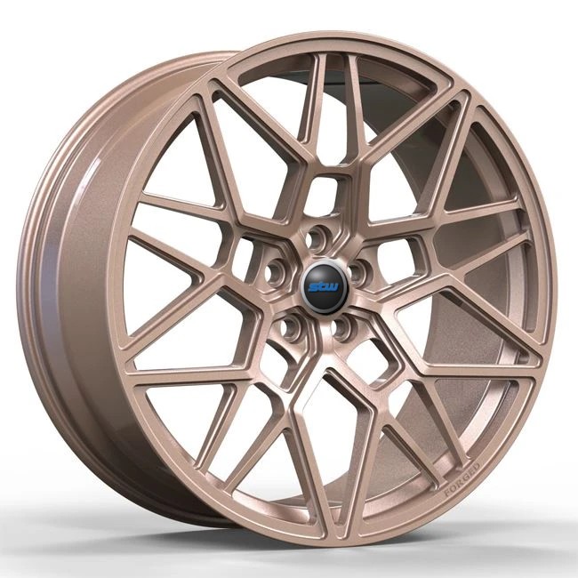 23inch 23x10 Concave Design Monoblock 1 Piece Rims Rose Gold Forged Ranger Rover Svr Wheels