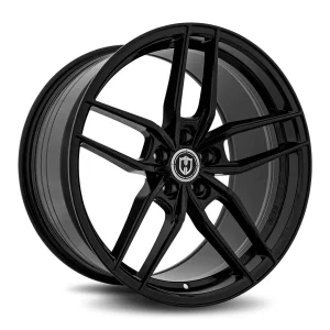 18″ CURVA CONCEPTS WHEELS CFF25 GLOSS BLACK FORGED FINISH RIMS