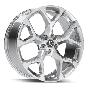 20″ XCESS WHEELS X05 5 FLAKE CHROME FINISH RIMS