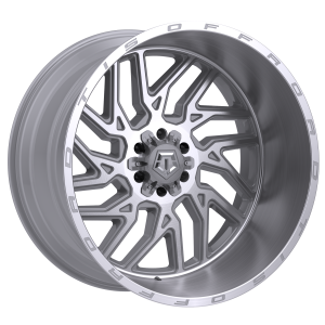 22″ TIS WHEELS 544BSM GLOSS SILVER BRUSHED FACE AND LIP FINISH RIMS