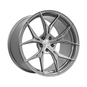 22″ ROHANA WHEELS RFX5 BRUSHED TITANIUM FLOW FORMED FINISH RIMS