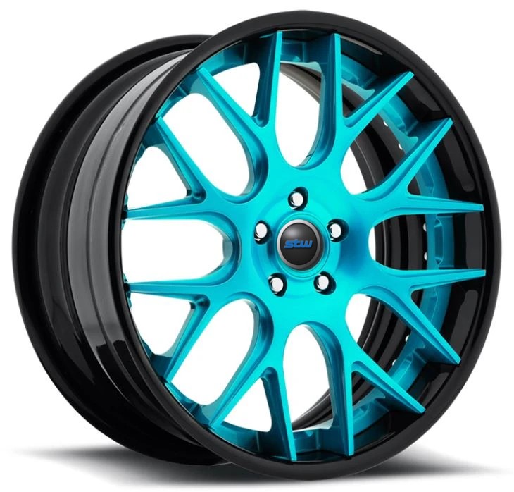 2 Piece Forged Staggered Wheels For Luxury Car