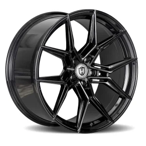 20″ CURVA CONCEPTS WHEELS CFF43 GLOSS BLACK FORGED FINISH RIMS