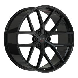 24″ GIANELLE WHEELS ASTRA 6 GLOSS BLACK FLOW FORMED FINISH RIMS