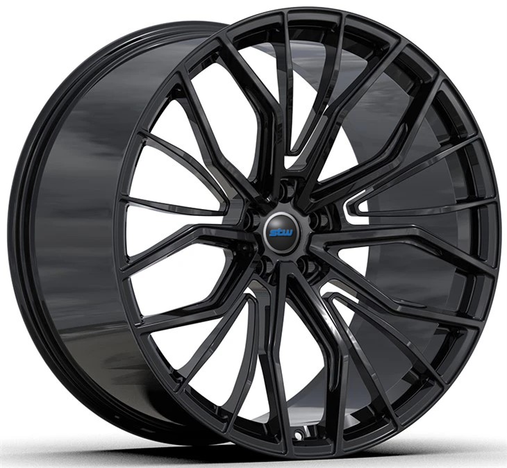 BMW 840i Gloss Black Forged 1 Piece Wheels 21x9~12J