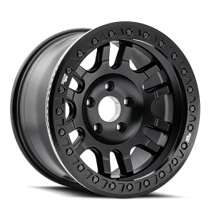 17″ DIRTY LIFE WHEELS CANYON RACE 9314 MATTE BLACK OFF-ROAD RIMS