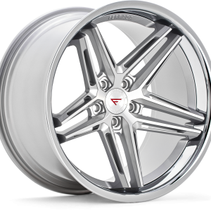 19″ FERRADA WHEELS CM1 SILVER MACHINED CHROME LIP FINISH RIMS