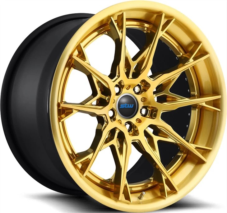 Special Custom 3-PC Forged Aluminum Alloy Rims 18 19 20 21 22 Inch Gold Face For Ferrari F12